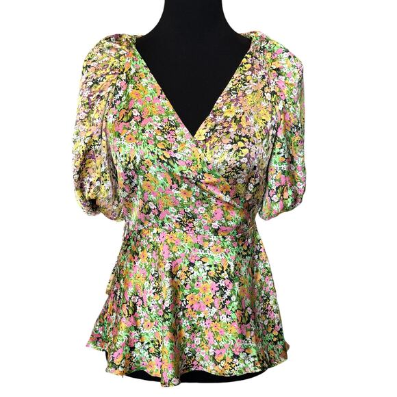* New ~ TOPSHOP , NORDSTROM ~Multi Floral Mix And Match Blouse Size 8 - Picture 3 of 8